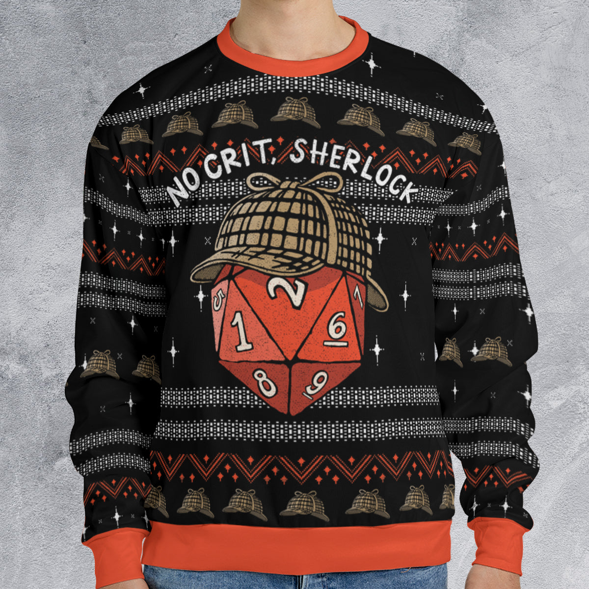No Crit Sherlock Ugly Christmas Sweatshirt