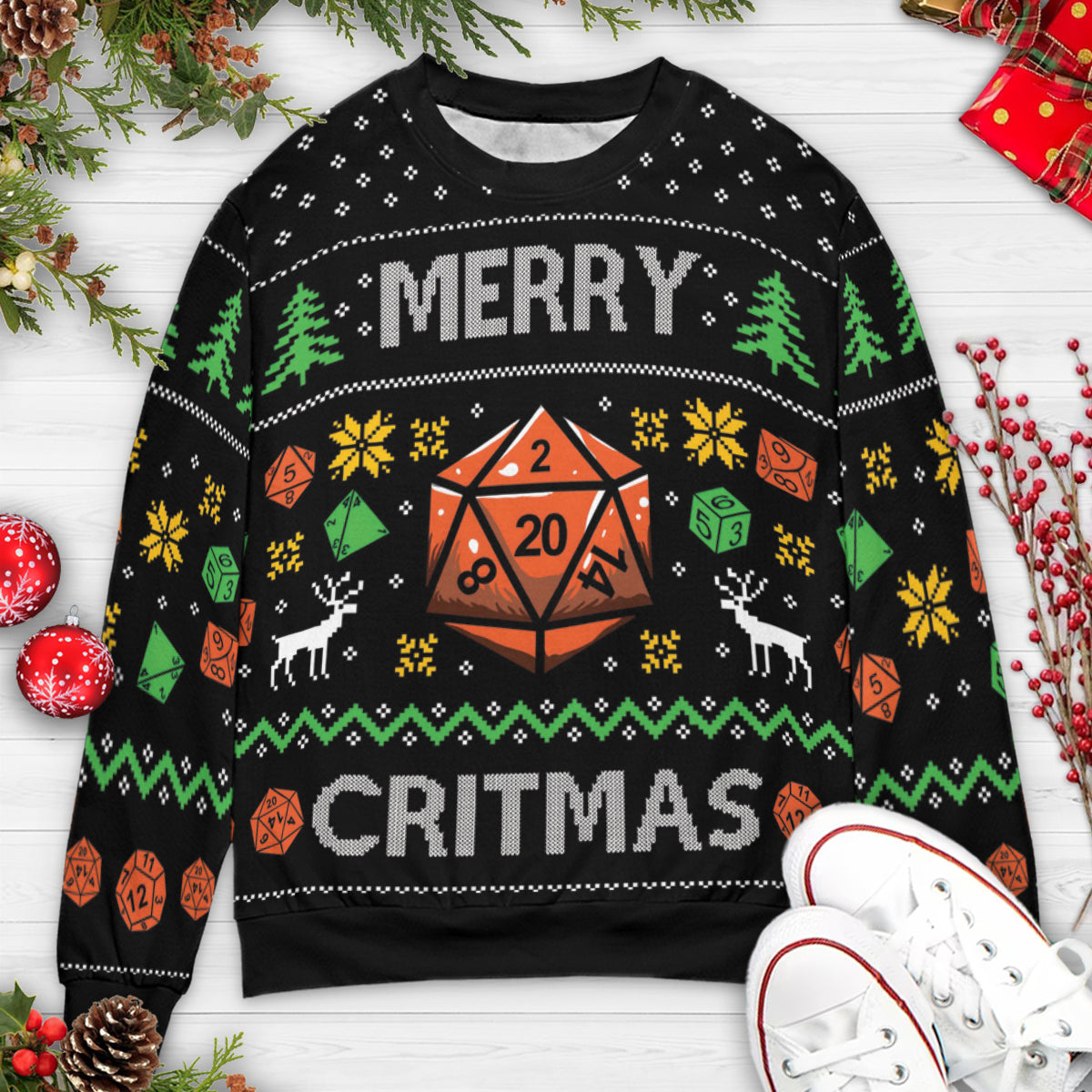 Merry Critmas Ugly Christmas Sweatshirt