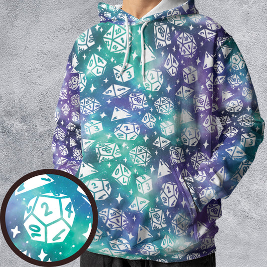 Gamer D20 Dice All-over Print Hoodie