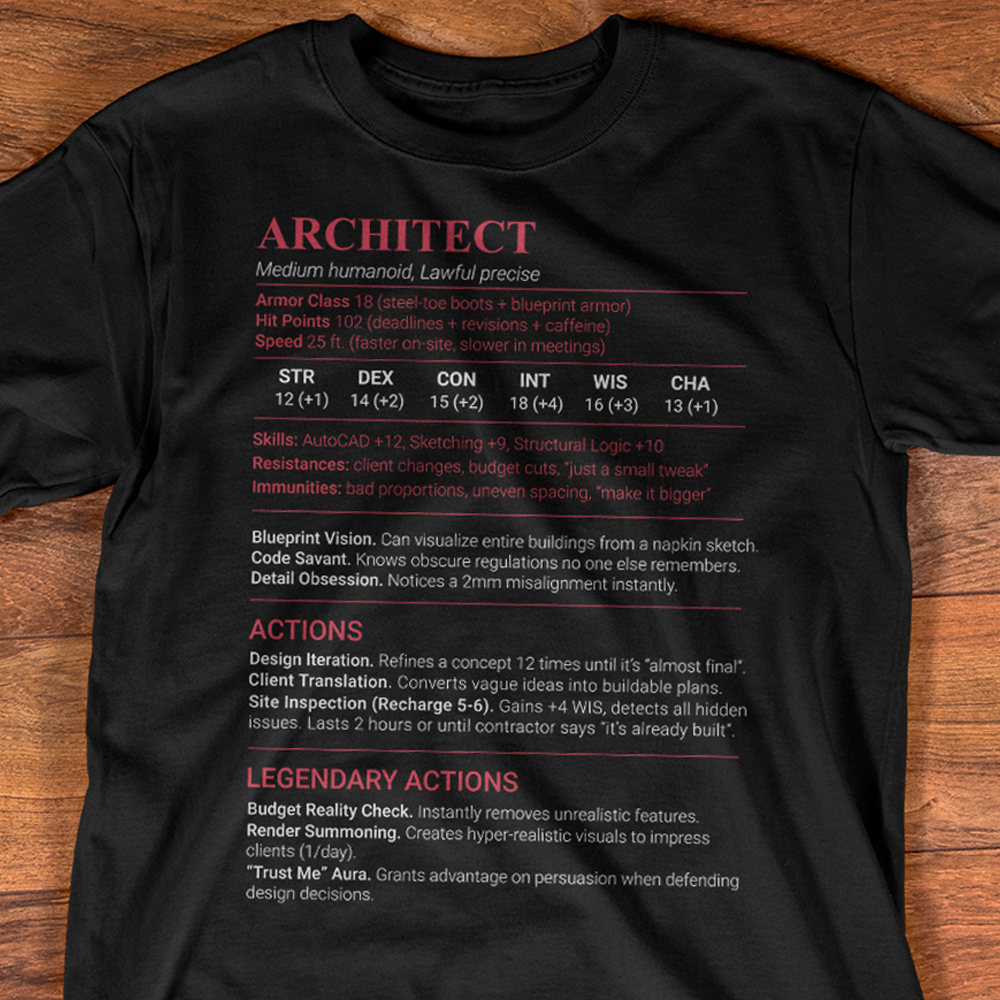 Architect Stats Classic Unisex T-Shirt