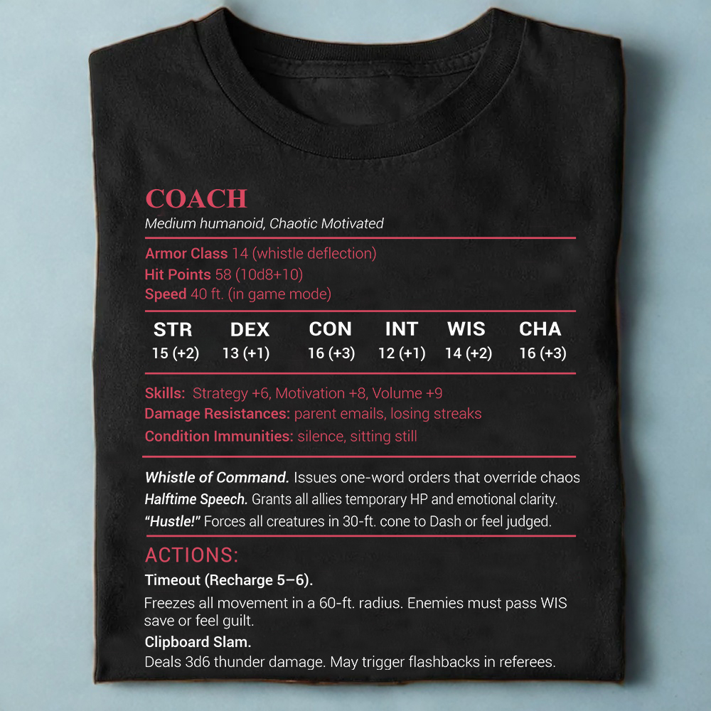 Coach Stats Classic Unisex T-Shirt