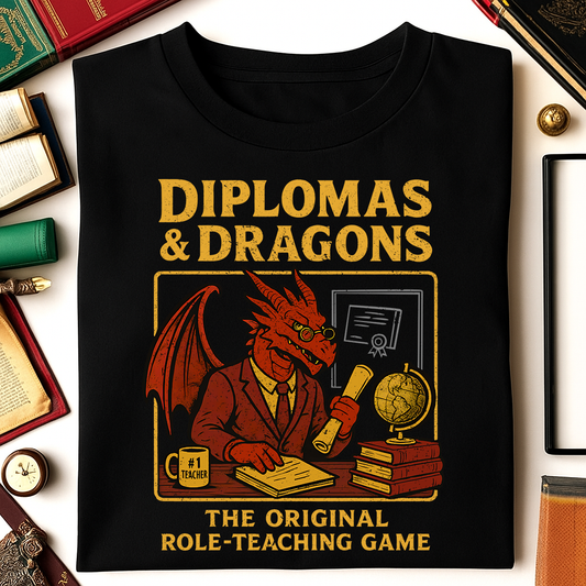 Diplomas & Dragons Teacher Classic Unisex T-Shirt