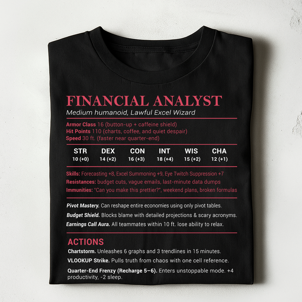 Financial Analyst Stats Classic Unisex T-Shirt