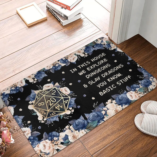 In This House We Explore Dungeons Doormat