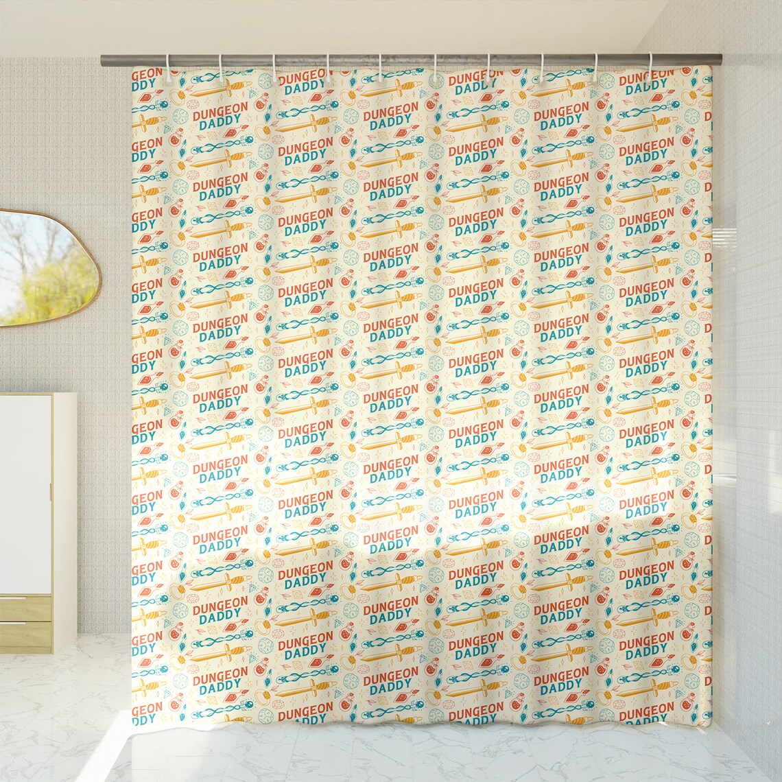 Dungeon Daddy Shower Curtain