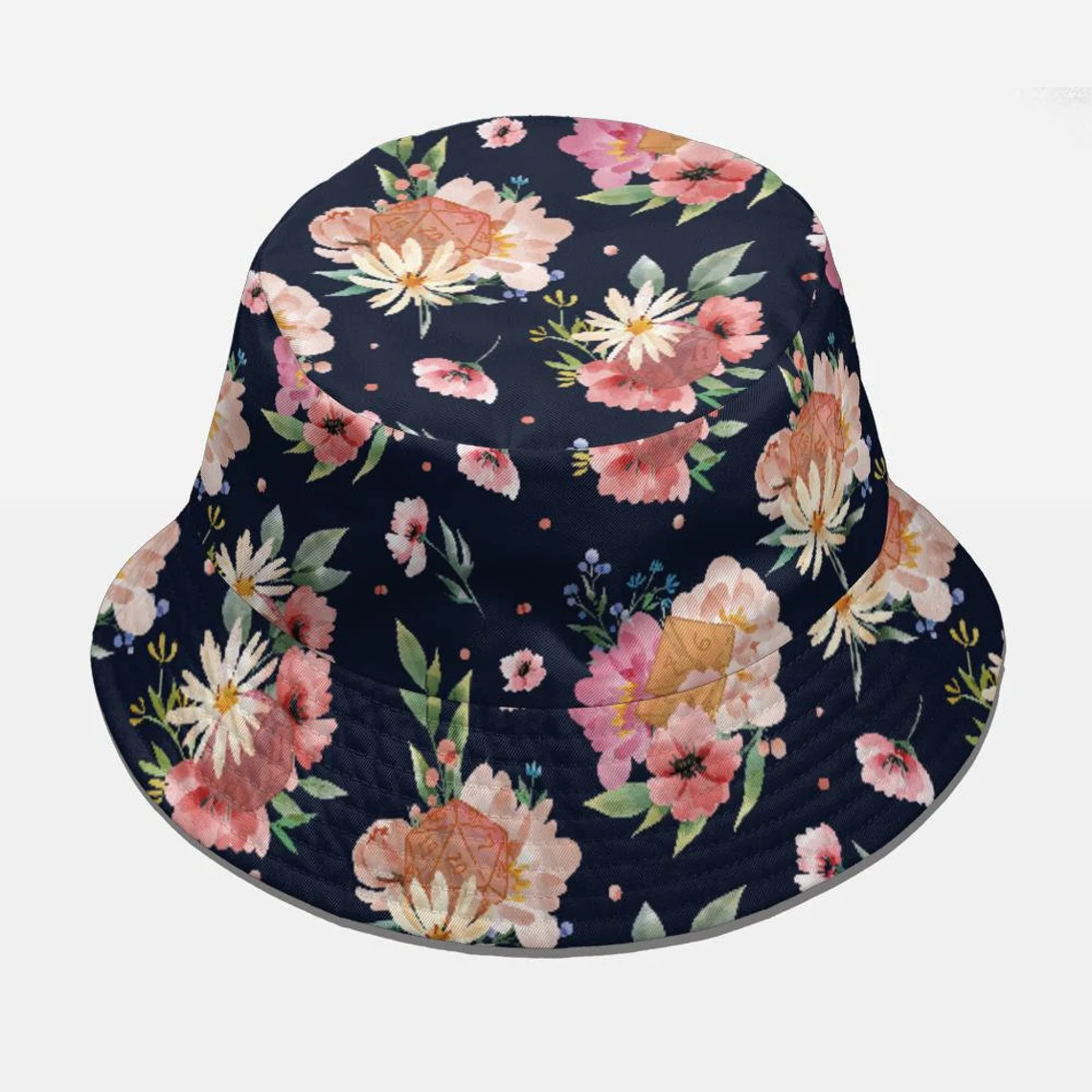 Floral Dices Bucket Hat