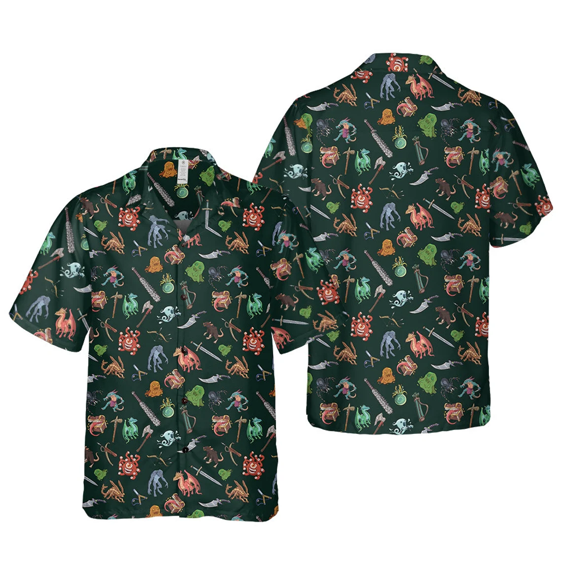 D&D Monster Hawaiian Shirt