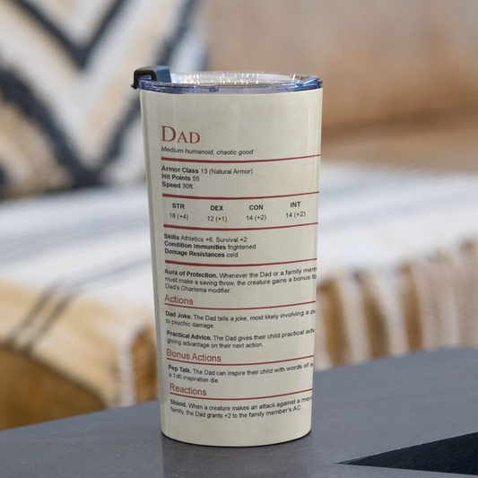 Dad Stats Tumbler
