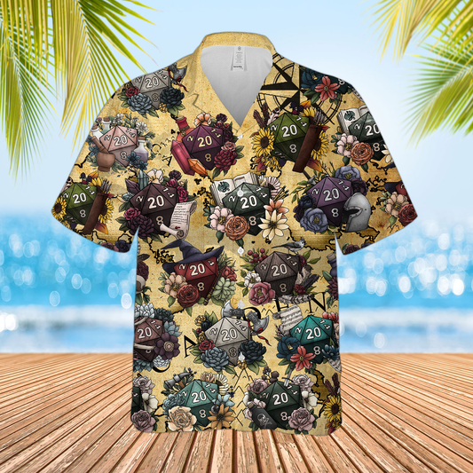 Floral Dice Hawaiian Shirt