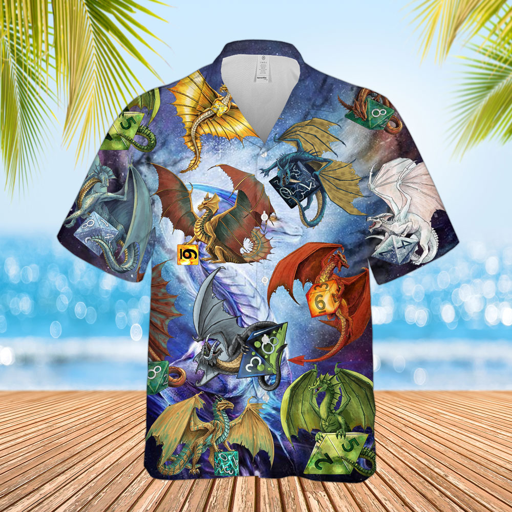 Epic Dragons And Dices Hawaiian Shirt