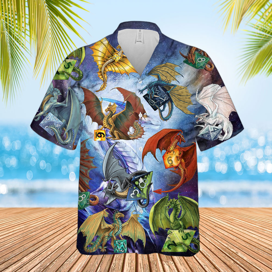 Epic Dragons And Dices Hawaiian Shirt
