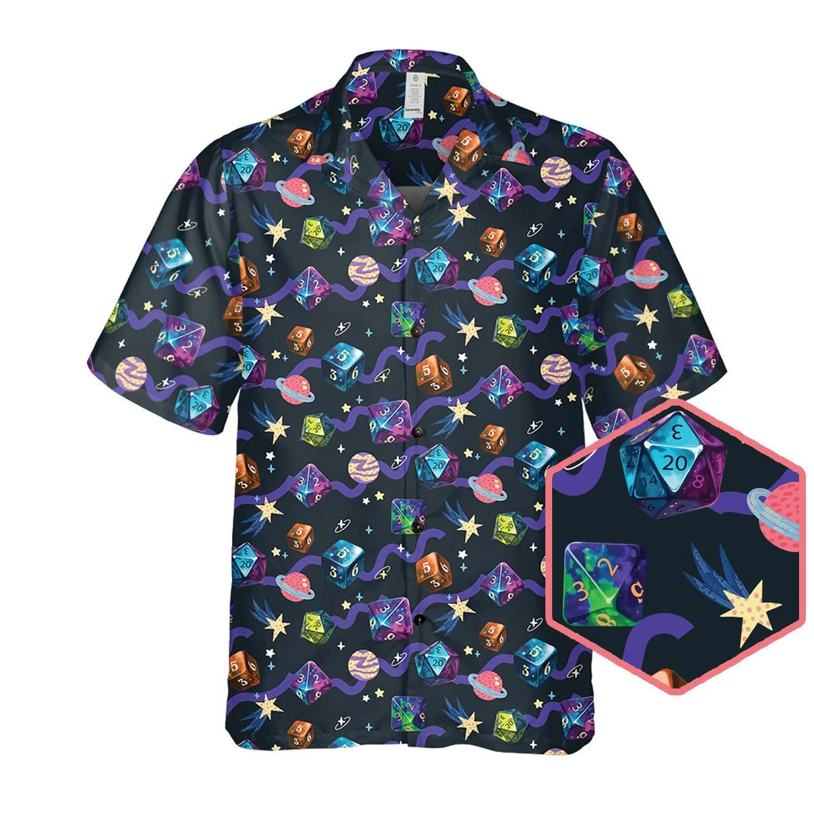 Galaxy Of Dices Hawaiian Shirt