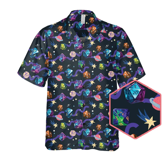 Galaxy Of Dices Hawaiian Shirt
