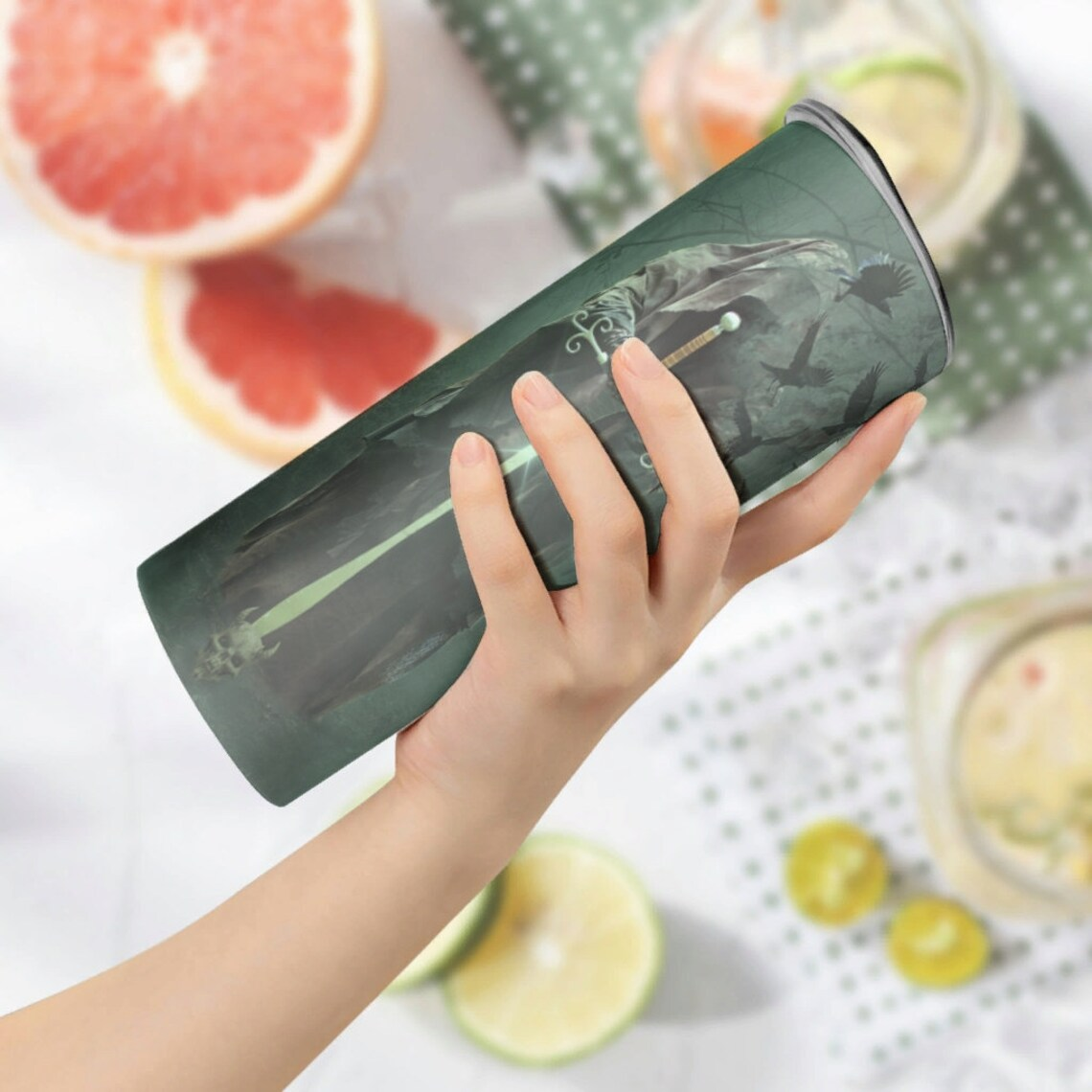 When The DM Smiles Skinny Tumbler