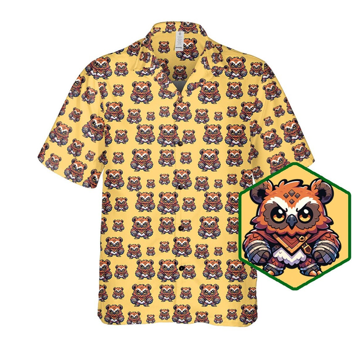 Owlbear Monster Hawaiian Shirt