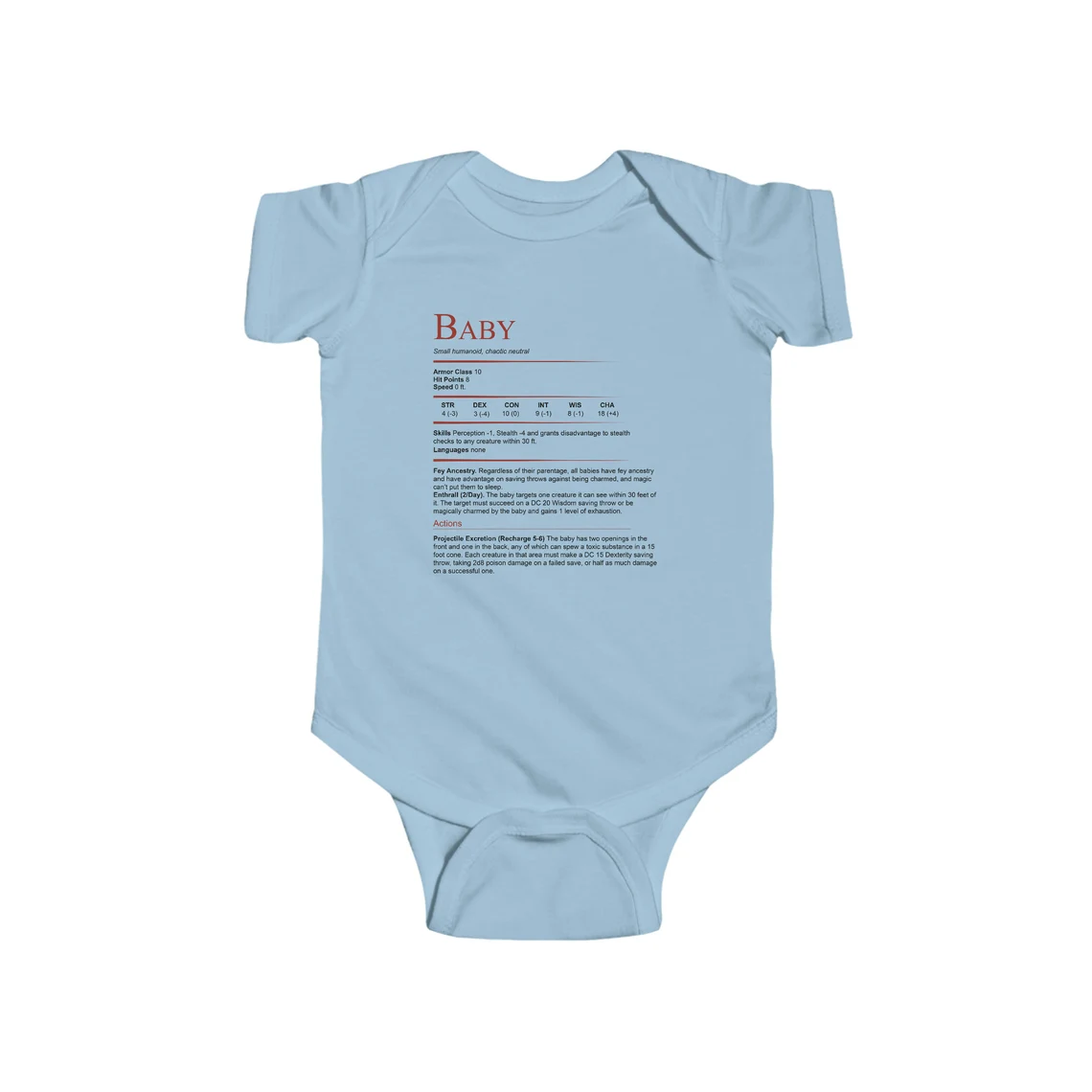 Baby Stats Bodysuit
