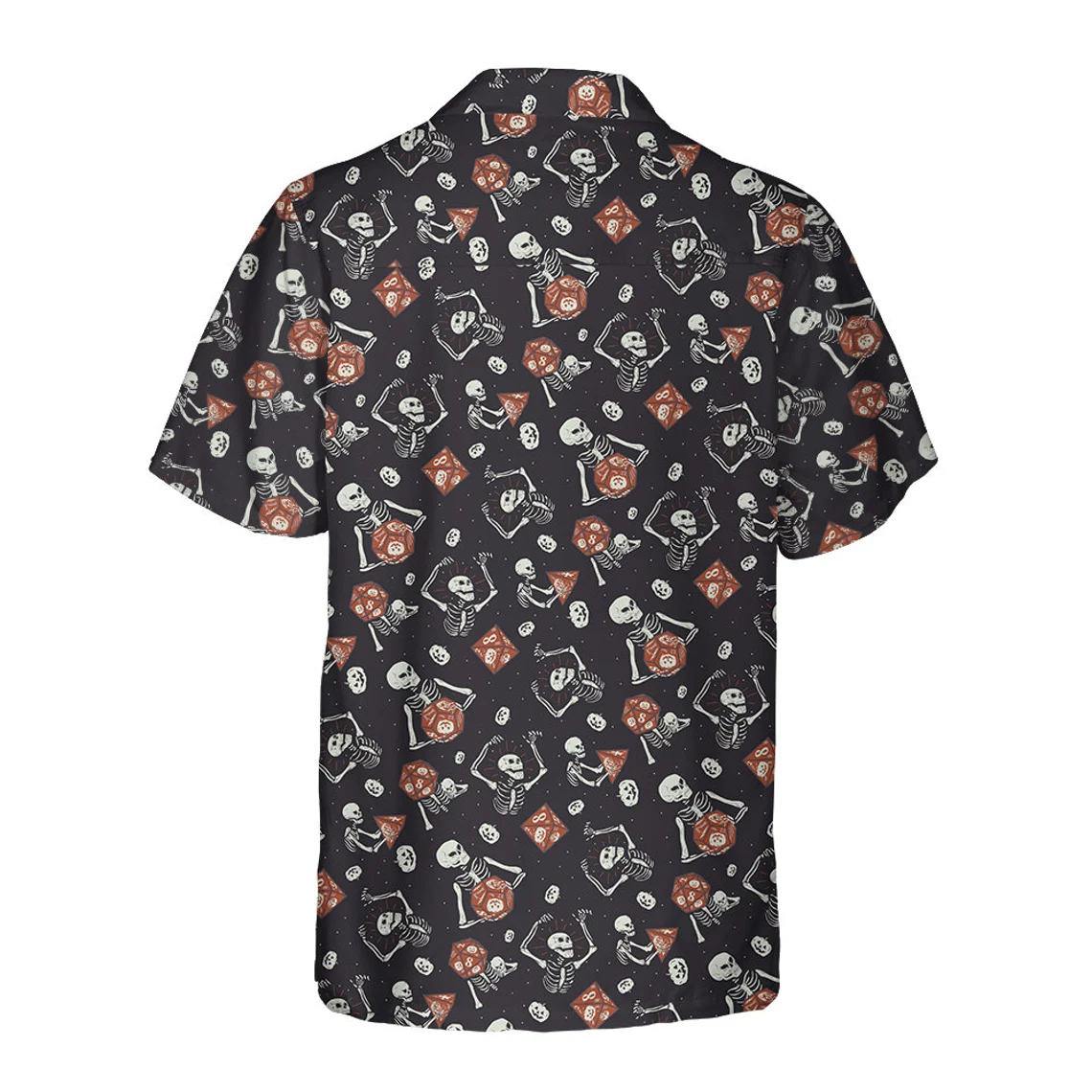 Skeleton And Dice Halloween Hawaiian Shirt