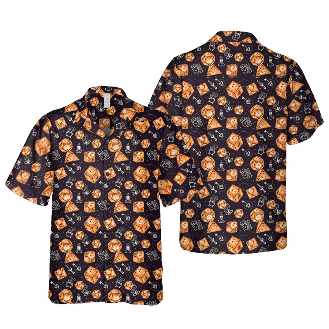 Spooky Dice Halloween Hawaiian Shirt