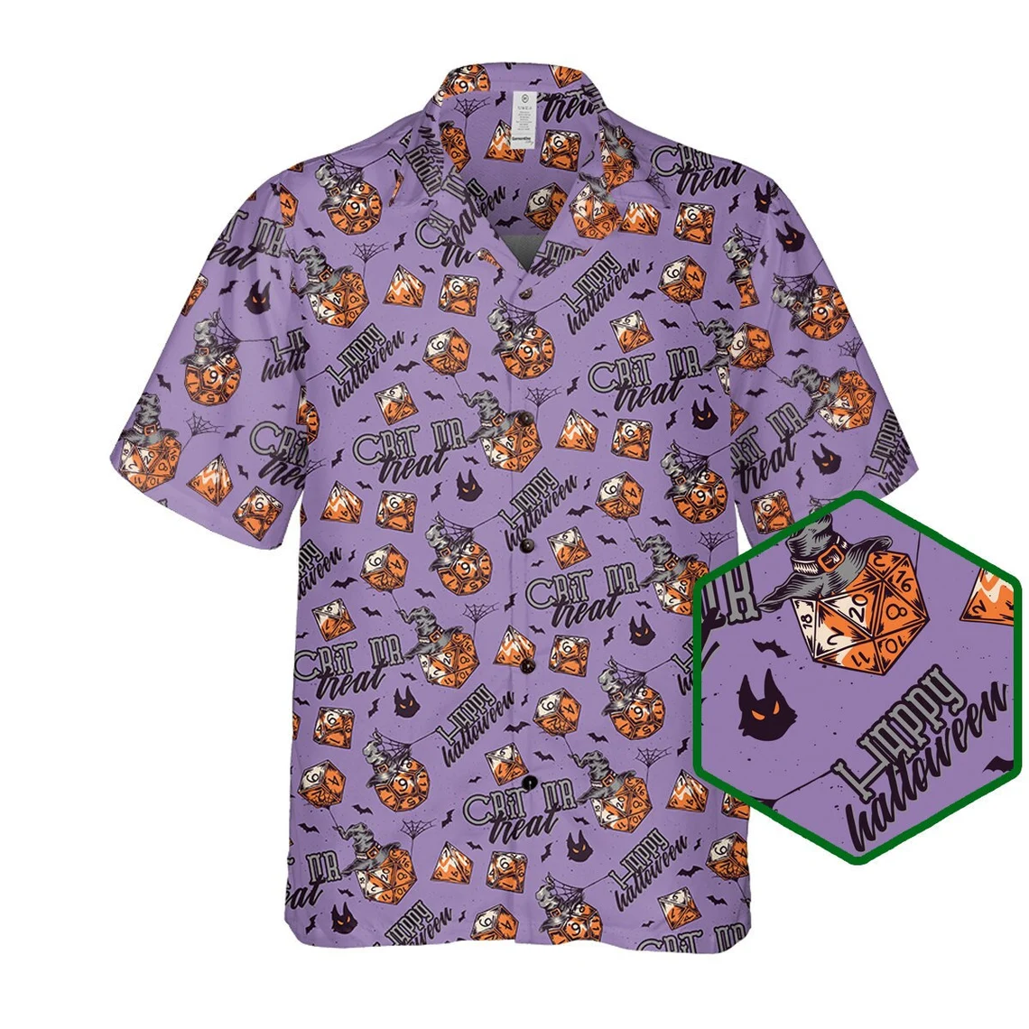 Halloween Spooky Dices Hawaiian Shirt