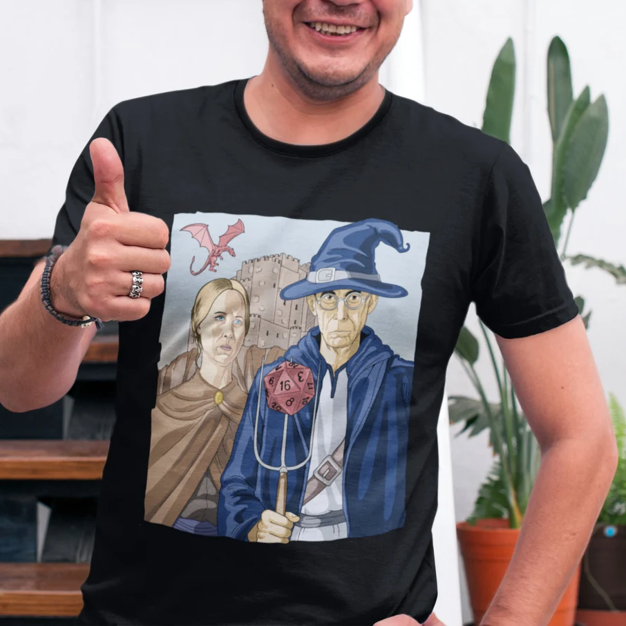 DnD Gothic Unisex V-Neck T-Shirt