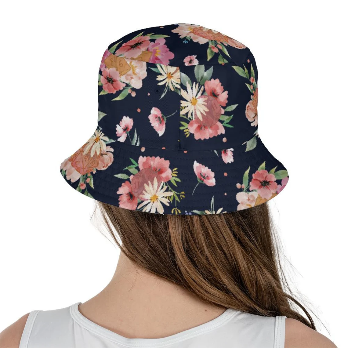 Floral Dices Bucket Hat