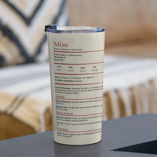 Mom Stats Tumbler