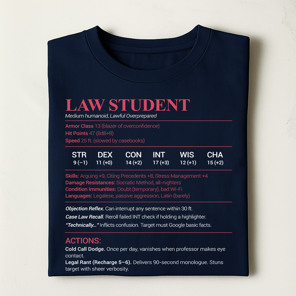 Law Student Classic Unisex T-Shirt