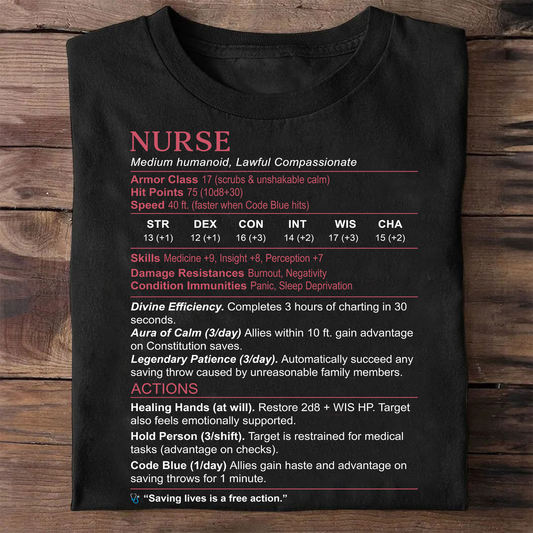 Nurse Stats 3 Classic Unisex T-Shirt