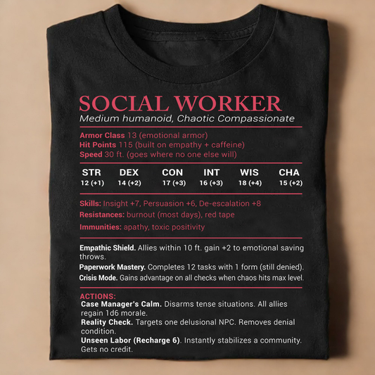 Social Worker Stats Classic Unisex T-Shirt