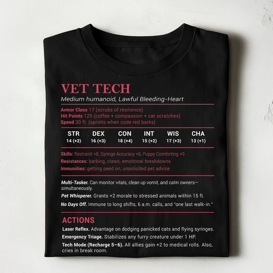 Vet Tech Stats Classic Unisex T-Shirt
