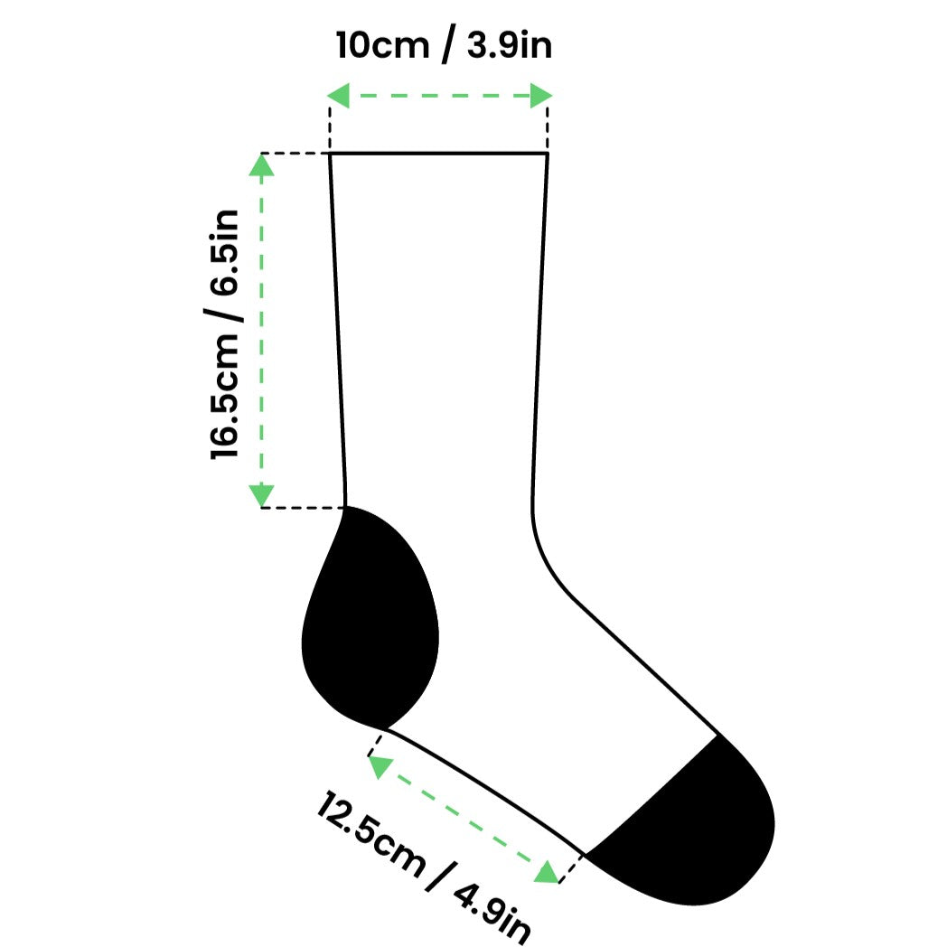 Blue DnD Dice Socks